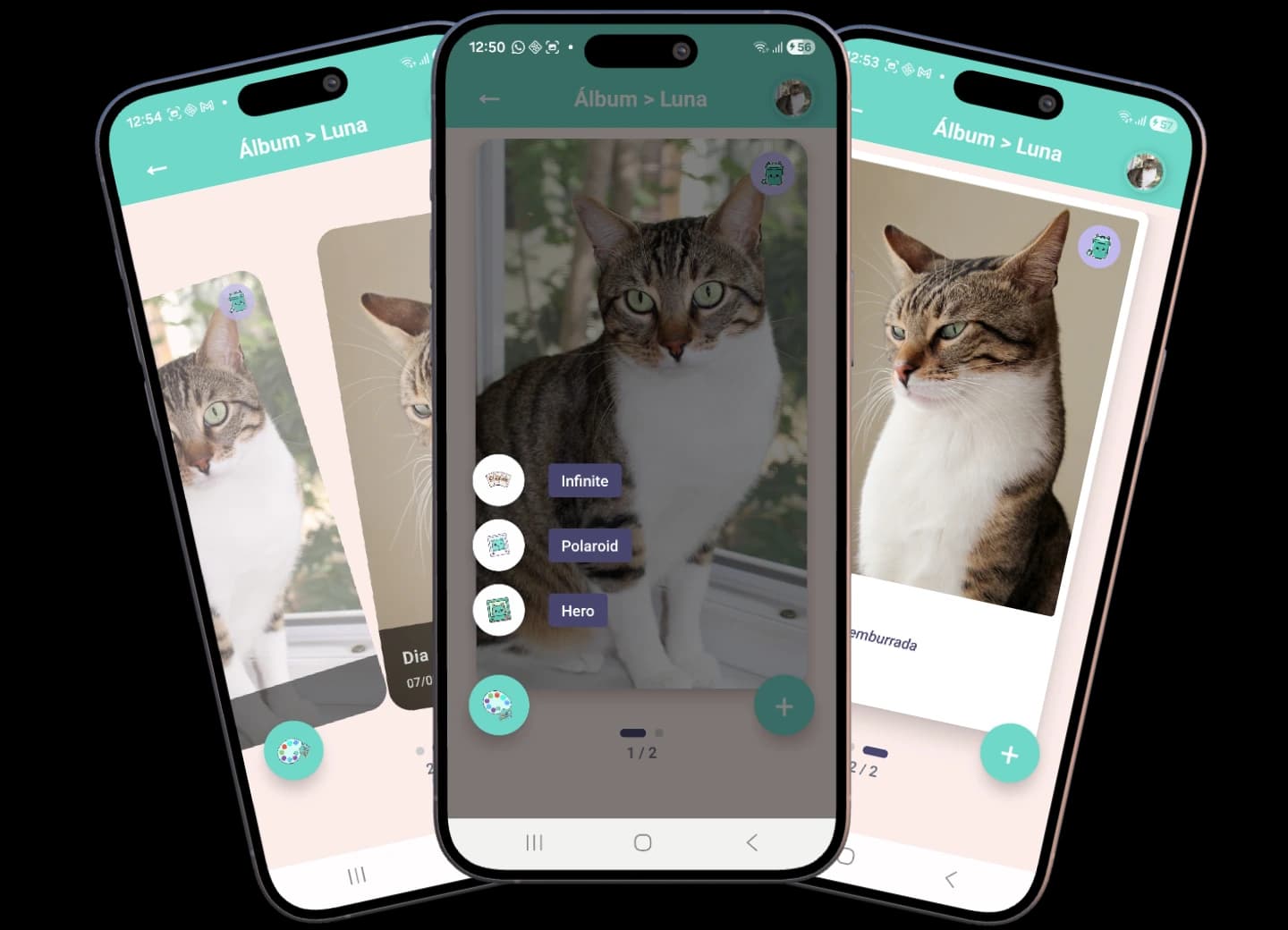 Screenshot ou ilustração de Álbum de fotos personalizável