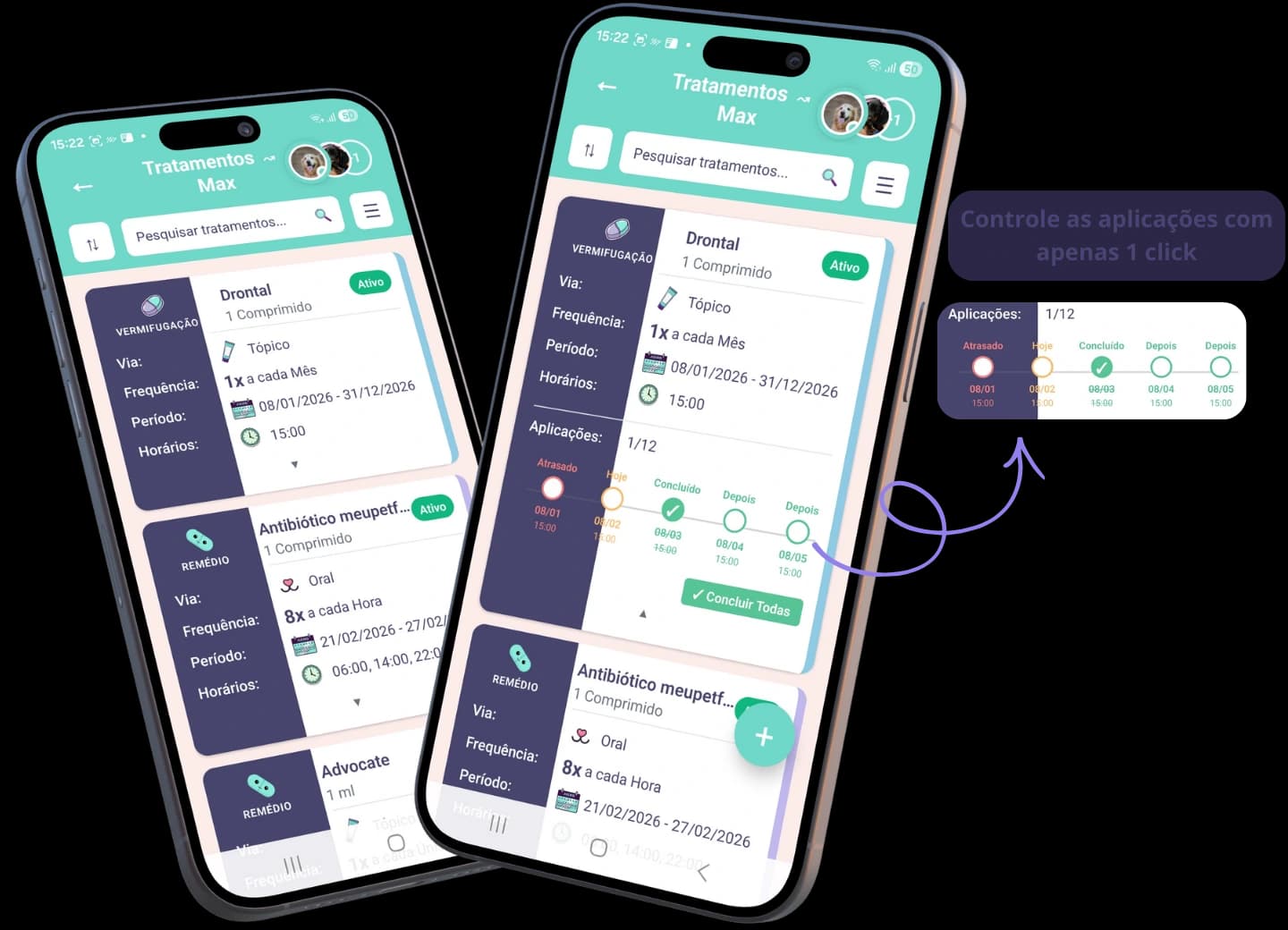 Screenshot ou ilustração de Tratamentos e Medicamentos